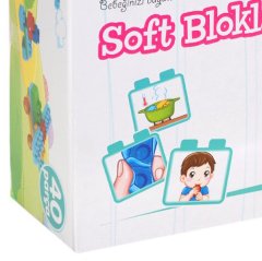 Babycim Soft Bloklar 40 Parça Lego Oyuncak 6661-2 Yumuşak