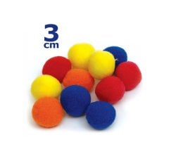 3 cm Ponpon 75 Adet (Sanat Kırtasiye Malzemesi)