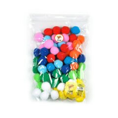 3 cm Ponpon 75 Adet (Sanat Kırtasiye Malzemesi)