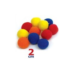 2 cm Ponpon 150 Adet (Sanat Kırtasiye Malzemesi)