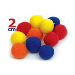 2 cm Ponpon 150 Adet (Sanat Kırtasiye Malzemesi)