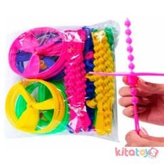 Pervane Fırfır 24 Adet (Uçan Daire-Fırıldak Ufo Fır Fır) Nostaljik Oyuncak