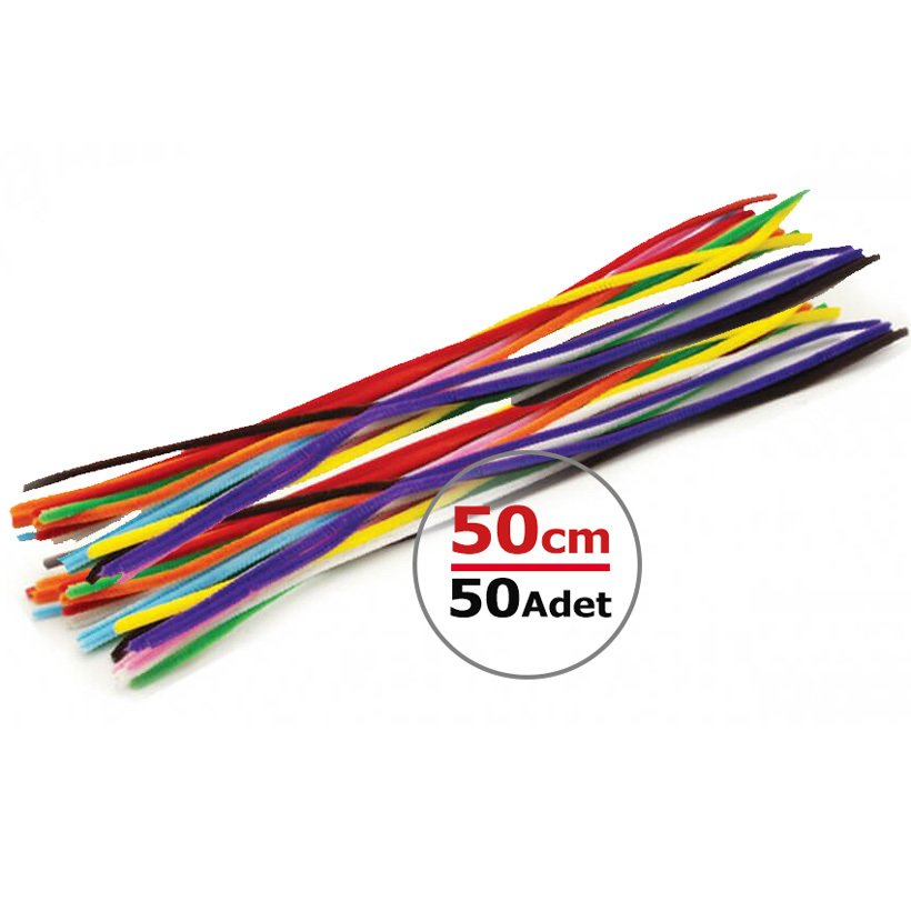 50 cm Şönil 50 Adet (Anaokulu Kırtasiye Malzemeleri)
