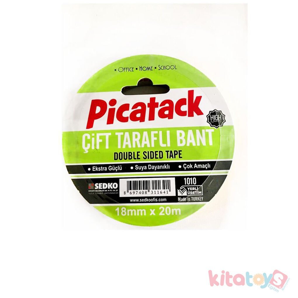 Çift Taraflı Bant 18 mm X 20 Metre