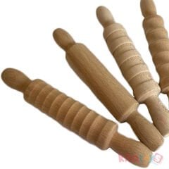 Ahşap Oyun Hamuru Merdane Seti 5'Li