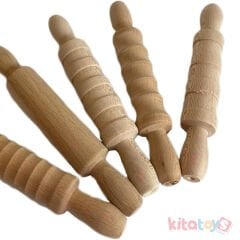 Ahşap Oyun Hamuru Merdane Seti 5'Li