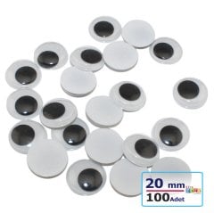 20 mm Oynar Göz 100'Lü (Kırtasiye Malzemeleri)