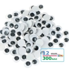 12 mm Oynar Göz 300'Lü (Kırtasiye Malzemeleri)