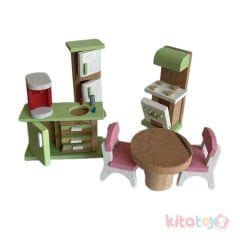 Mini Mutfak Takımı Seti (Ahşap Evcilik Oyuncakları)