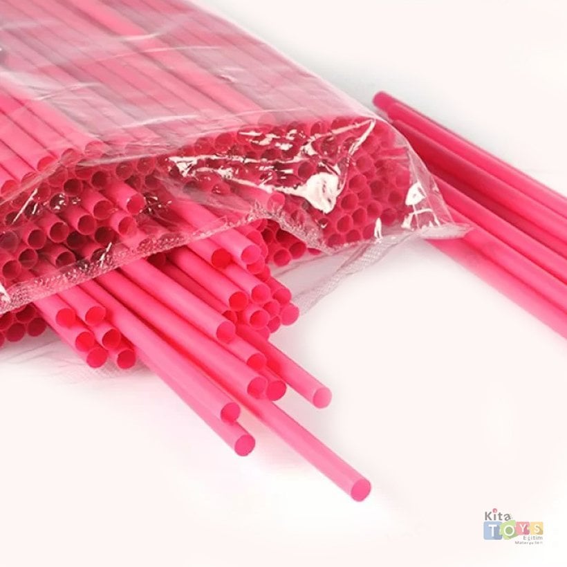 Pipet 200'Lü 19 cm Normal Kalınlık (Burger Kamış)