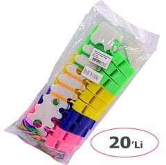 Renkli Çocuk Düdükleri 20'Li