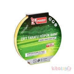 Çift Taraflı Köpük Bant 12 mm X 5 Metre (Mikro Bnt-200)