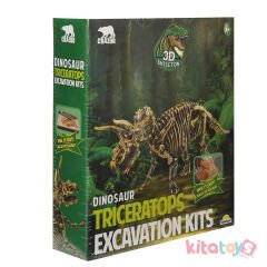 Fosil Kazı Seti (Figürlü 3D Dinozor Triceratops) Crazoo 502