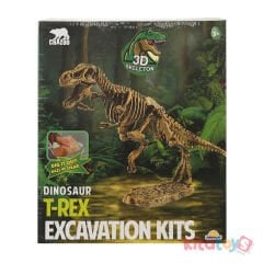 Fosil Kazı Seti 3D (Figürlü Dinozor T-Rex)