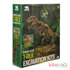 Fosil Kazı Seti 3D (Figürlü Dinozor T-Rex)