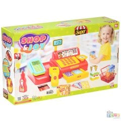 Yazar Kasa Alış Veriş Seti Shop Joy Kasiyer Market Oyuncakları