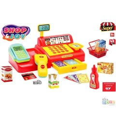 Yazar Kasa Alış Veriş Seti Shop Joy Kasiyer Market Oyuncakları