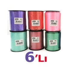 6'Lı Renkli Rafya 200 M X 8 MM