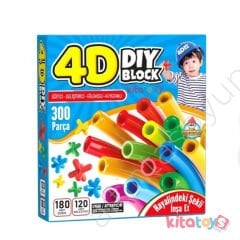 Lüx Süper Bambu Çubuklar 300 Parça (4D Dıy Block Borular)