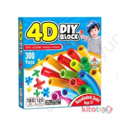 Lüx Süper Bambu Çubuklar 300 Parça (4D Dıy Block Borular)