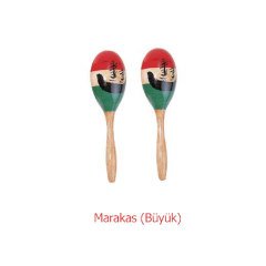 Ahşap Marakas (Büyük) Anaokulu Müzik Aletleri