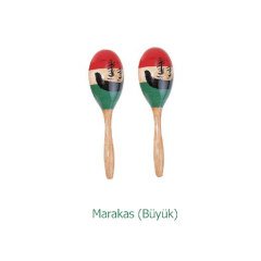 Ahşap Marakas (Büyük) Anaokulu Müzik Aletleri