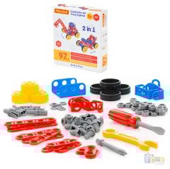 Tasarım Seti 97 Parça (Construction) Dıy Model Arabalar