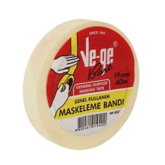 Maskeleme Bandı 19mmX40 Metre Kağıt Bant