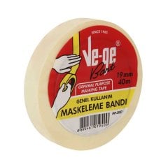 Maskeleme Bandı 19mmX40 Metre Kağıt Bant