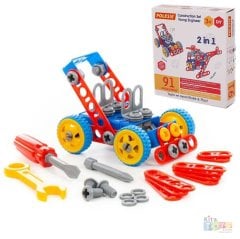 Tasarım Seti 91 Parça (Construction) Dıy Model Oyuncak Arabalar