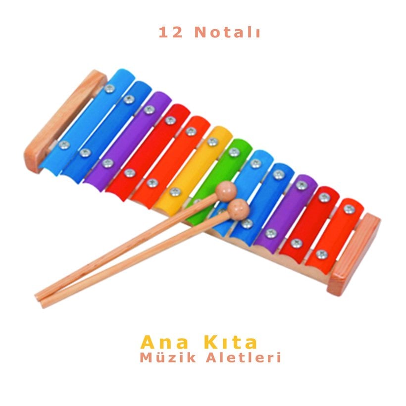 Metal Ksilofon 12 Nota (Müzik Aleti)