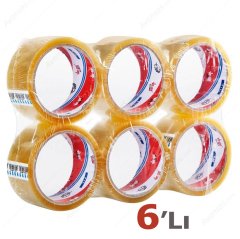 6'Lı Aslan Koli Bandı 45 mmX40 Metre Şeffaf (Bantı)