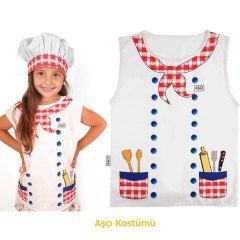 Aşçı Kostümü (Drama Köşesi Malzemeleri)