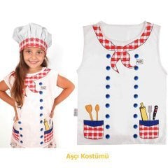 Aşçı Kostümü (Drama Köşesi Malzemeleri)