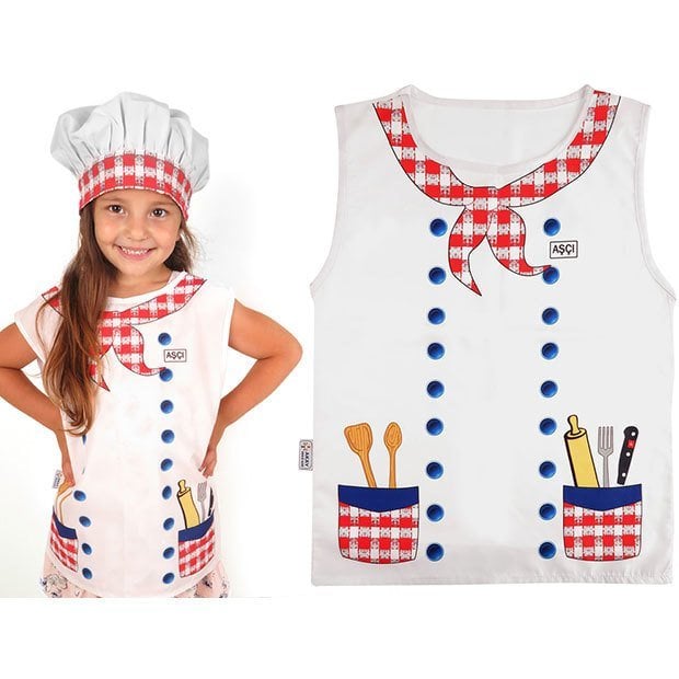 Aşçı Kostümü (Drama Köşesi Malzemeleri)