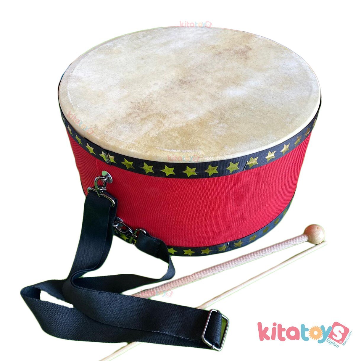 Büyük Deri Davul 32 cm (Müzik Aletleri) Yer Davulu