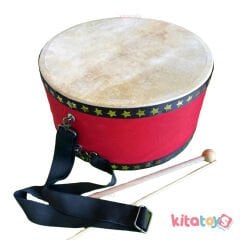 Büyük Deri Davul 32 cm (Müzik Aletleri) Yer Davulu