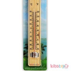 Ahşap Duvar Termometresi