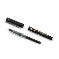 Pilot V7 İĞNE UÇLU ROLLER KALEM 07 mm SİYAH