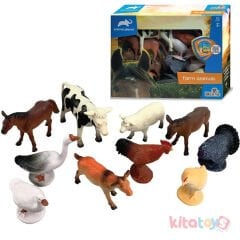 Evcil Hayvanlar Seti 10 Adet (Çiftlik) Kutulu 5804