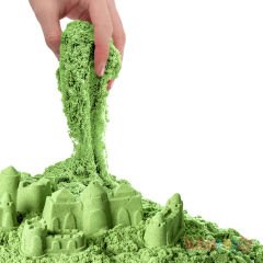 Kinetik Oyun Kumu Yeşil 1 KG Aksesuarlı (Fentoys) 03692 Kinetic