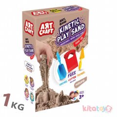 Kinetik Oyun Kumu Naturel 1 KG Aksesuarlı (Fentoys) 36909 Kinetic Kum