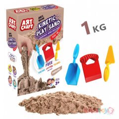 Kinetik Oyun Kumu Naturel 1 KG Aksesuarlı (Fentoys) 36909 Kinetic Kum