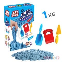 Kinetic Oyun Kumu MAVİ 1 KG Aksesuarlı (Fentoys) 03691 Kinetik Kum