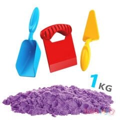 Kinetik Kum MOR 1 KG Aksesuarlı (Fentoys) 03691 Kinetic Oyun Kumu