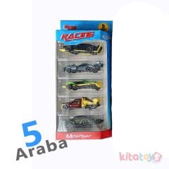 Metal Arabalar Seti 5'Li 1:64 (Şehir Araçları) Kutulu 11315