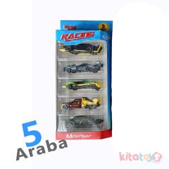 Metal Arabalar Seti 5'Li 1:64 (Minik Şehir Araçları) Kutulu 11315
