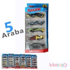 Metal Arabalar Seti 5'Li 1:64 (Minik Şehir Araçları) Kutulu 11315