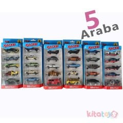 Metal Arabalar Seti 5'Li 1:64 (Şehir Araçları) Kutulu 11315