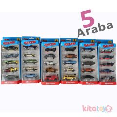 Metal Arabalar Seti 5'Li 1:64 (Minik Şehir Araçları) Kutulu 11315